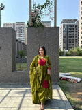Green Flared Anarkali