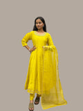 Mustard Yellow Festive Anarkali Suit Set