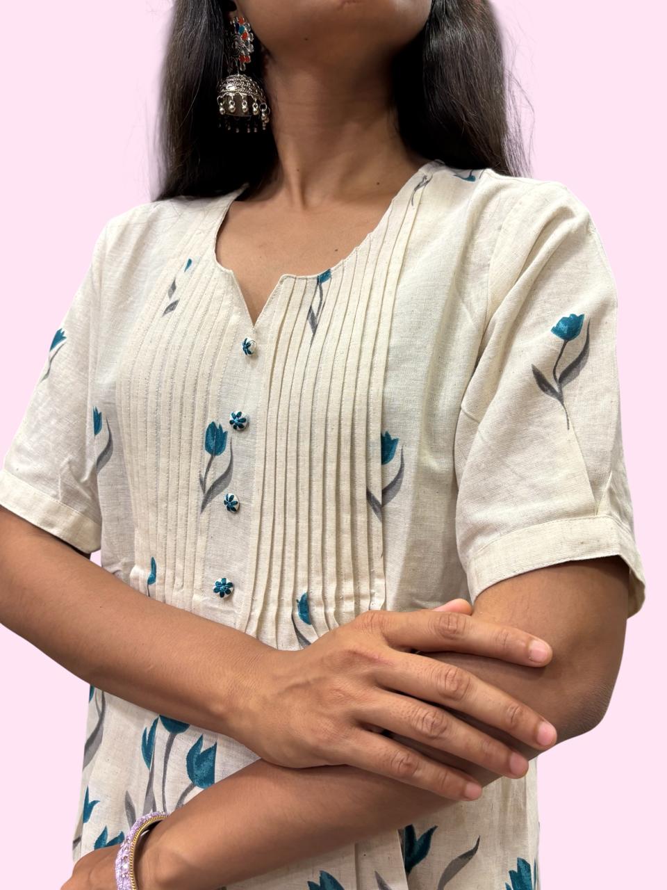 Women's Floral Peplum Top